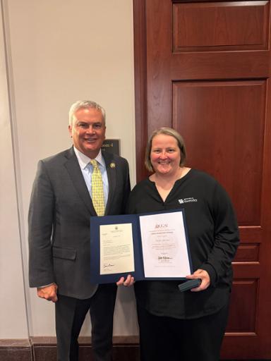 Congressman Comer Recognizes the 2025 Angels in Adoption Honoree