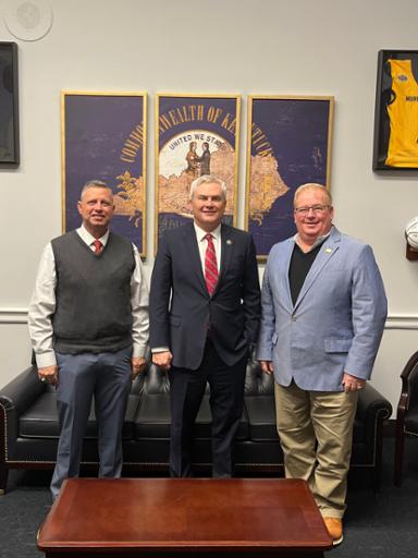 Photo Release: Congressman Comer Meets With Allen County Judge Executive Dennis Harper and Shane Britt