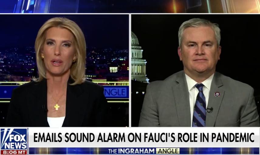 Comer Joins Fox News, Highlights Emails Showing Dr. Fauci Concealed Lab Leak Theory