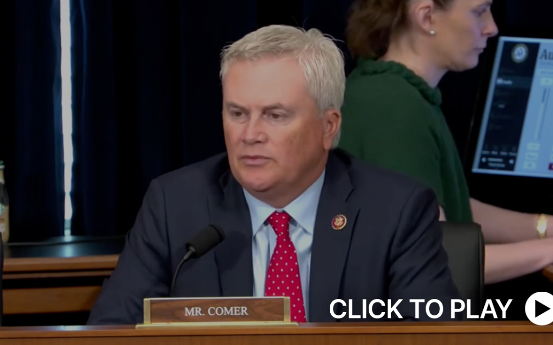 Comer: Taxpayer Dollars are Being Stolen and Kentucky State Leaders Are Failing to Act